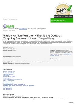 Graphing Systems of Linear Inequalities