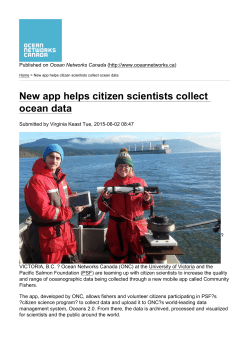 New app helps citizen scientists collect ocean data