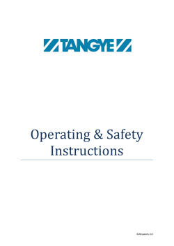 Operating Instructions