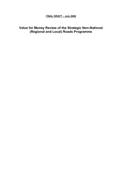 (Regional and Local) Roads Program