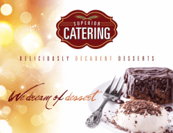 Desserts Catering - Superior Culinary Center