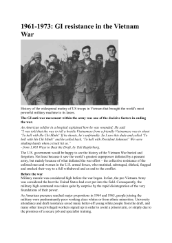 1961-1973: GI resistance in the Vietnam War