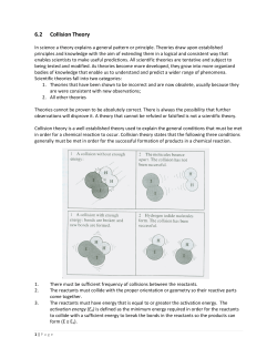 6.2 Collision Theory