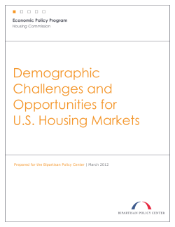 Demographic Challenges and Opportunities for U.S. Housing Markets