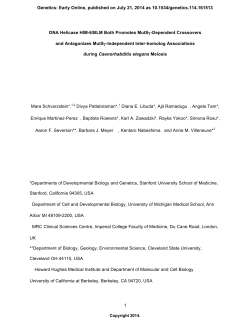 Schvarzstein - 2014 - Cleveland State University