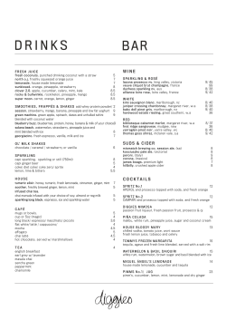 Drinks - Diggies
