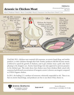 Arsenic in Chicken Meat