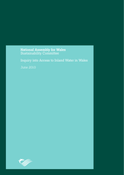 Inquiry into Access to Inland Water in Wales
