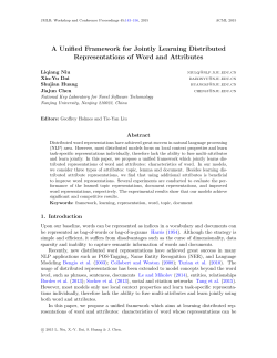 A Unified Framework for Jointly Learning Distributed