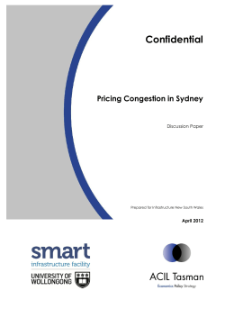 Pricing Congestion in Sydney - Infrastructure NSW