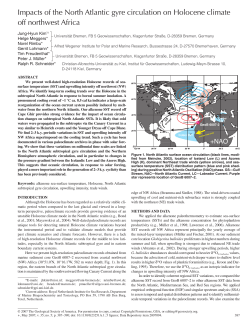 Impacts of the North Atlantic gyre circulation on Holocene