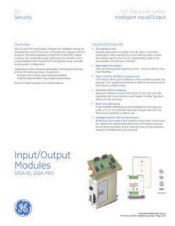Data Sheet 85001-0533 -- Input
