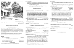 2017-02-19bulletin - Westminster Presbyterian Church