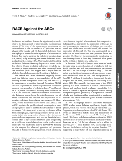RAGE Against the ABCs - American Diabetes Association