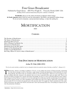 Mortification - Chapel Library!