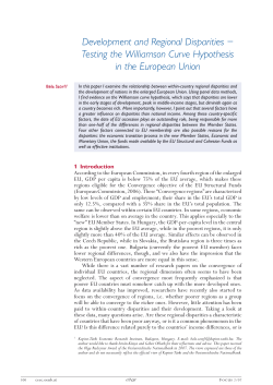Testing the Williamson Curve Hypothesis in the European