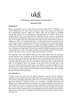 Paris Womens Fashion Week October 2016