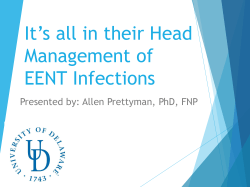 Management of EENT Infections - Christiana Care Health System
