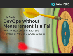 DevOps without Measurement is a Fail