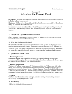 A Look at the Current Court