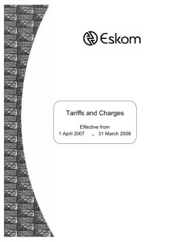 Tariffs and Charges