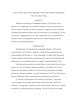 Calculating True Stratigraphic and True Vertical Thickness