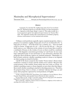 Maximality and Microphysical Supervenience