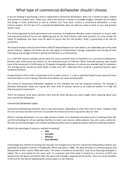 Considerations when buying a commercial dishwasher