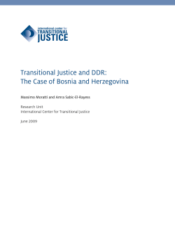 The Case of Bosnia and Herzegovina