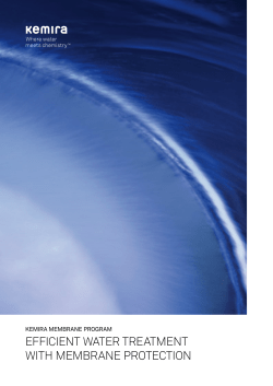 efficient water treatment with membrane protection