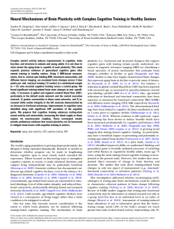 Neural Mechanisms of Brain Plasticity with