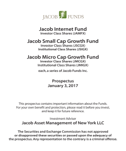 Prospectus - Jacob Funds