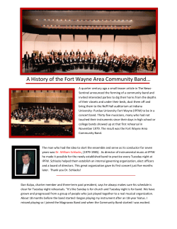 A History of the Fort Wayne Area Community Band