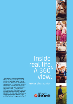 Joint stock company - Registered Office: Via