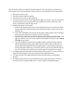 There are 8 factors which are needed for document