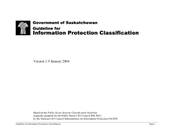 Information Protection Classification