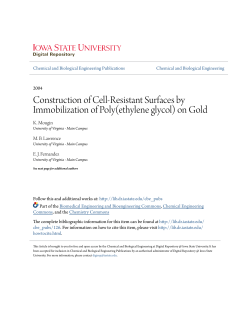 Construction of Cell-Resistant Surfaces by