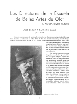 Los Directores de la Escuela de Bellas Art&eacute;s de Olot