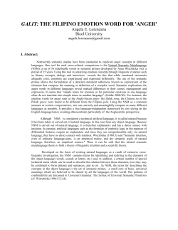 galit: the filipino emotion word for `anger`