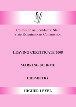 marking scheme
