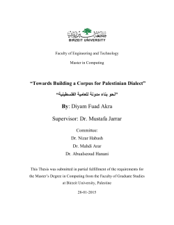 Towards Building a Corpus for Palestinian Dialect