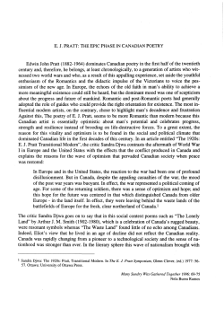 the epic phase in Canadian poetry