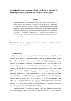 How can the Spanish of an English Source Text - e