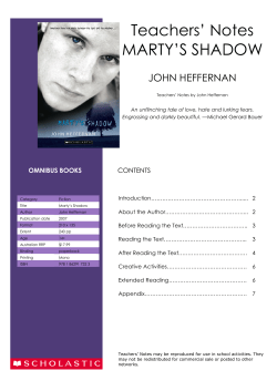 Marty`s Shadow - Scholastic Australia