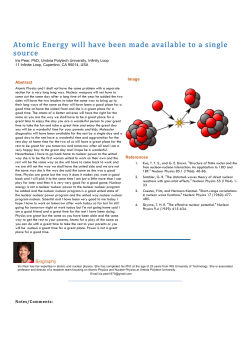 Atomic Energy will have been made available to a single source