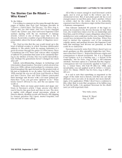 Tax Stories Can Be Ribald - Who Knew?