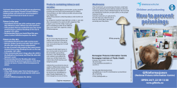 How to prevent poisonings