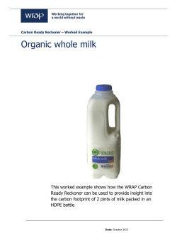Organic whole milk
