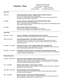 CV - Humboldt State University