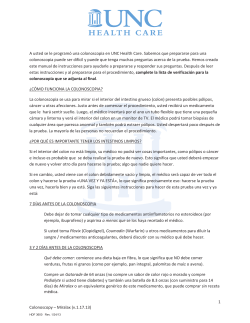 complete la lista de verificaci&oacute;n para la colonoscopia que